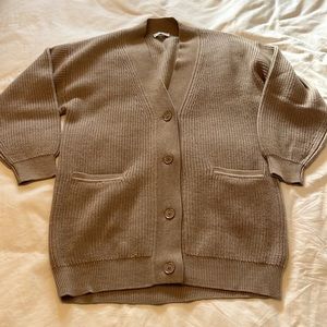 Babaton merino wool oversized cardigan, size xs